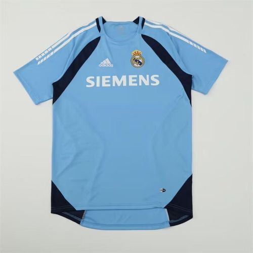 Retro Jersey 2005-2006 Real Madrid Blue Soccer Training Jersey Vintage Football Shirt