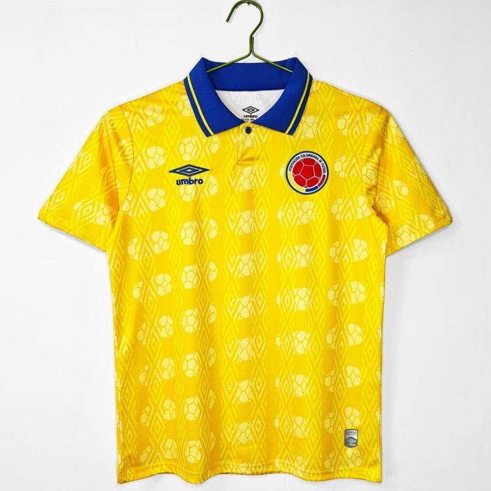 Retro Jersey 1993 Colombia Home Soccer Jersey Vintage Football Shirt