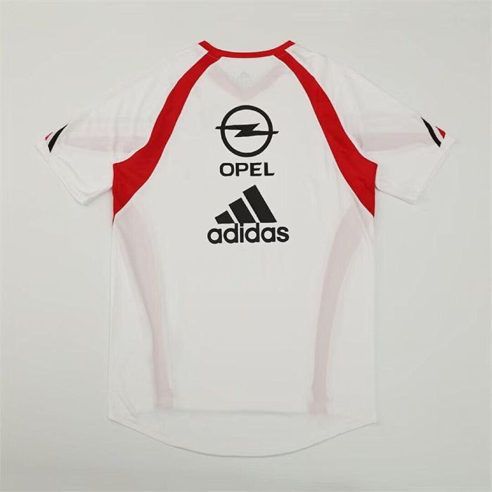 Retro Jersey 2003-2004 AC Milan White Soccer Training Jersey Vintage Football Shirt
