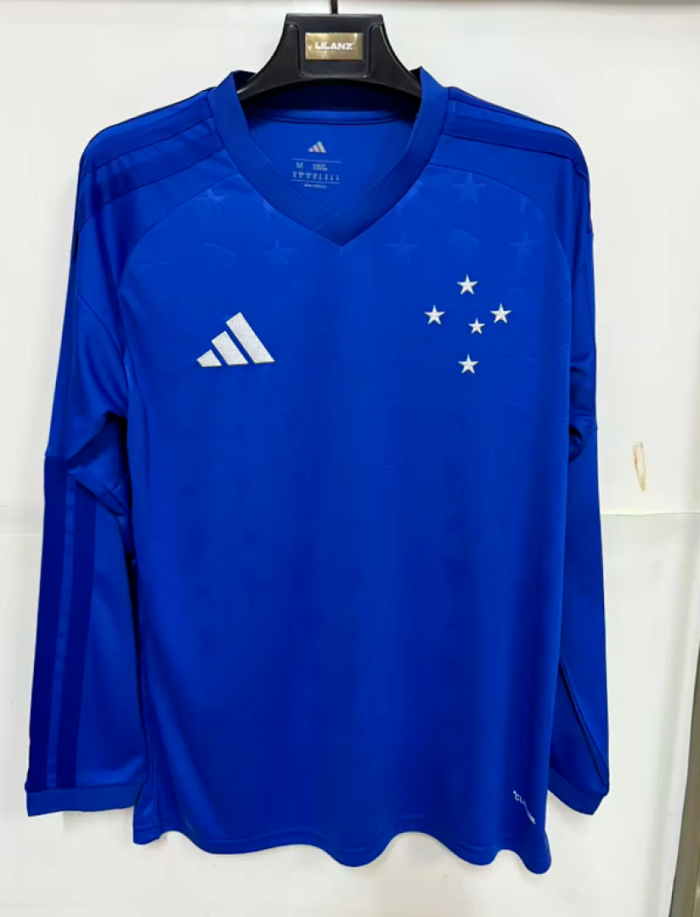 Long Sleeve 2026-2027 Cruzeiro Home Football Shirt Soccer Jersey