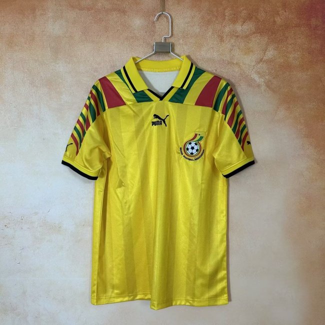Fan Version 2026-2027 Ghana Yellow Soccer Polo Football Shirt