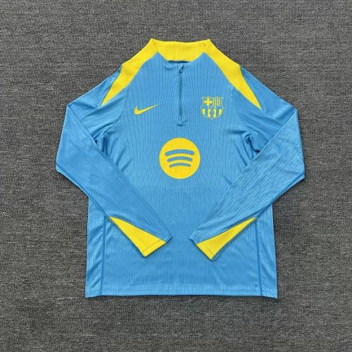 Long Sleeve 2026 Barcelona Blue/Yellow Soccer Training Sweater