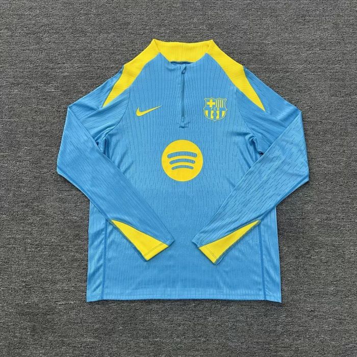 Long Sleeve 2026 Barcelona Blue/Yellow Soccer Training Sweater