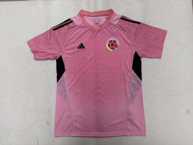 Fan Version 2026 Colombia Pink Goalkeeper Soccer Jersey Columbia Camisetas de Futbol