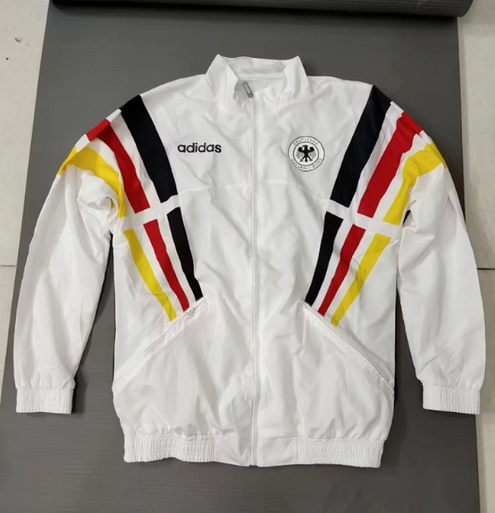 2024 Germany White Soccer Windbreaker Jacket Football Jacket