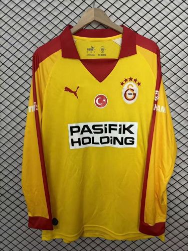 Long Sleeve Fan Version 2025-2026 Galatasaray Yellow Retro Collection Soccer Jersey Football Shirt
