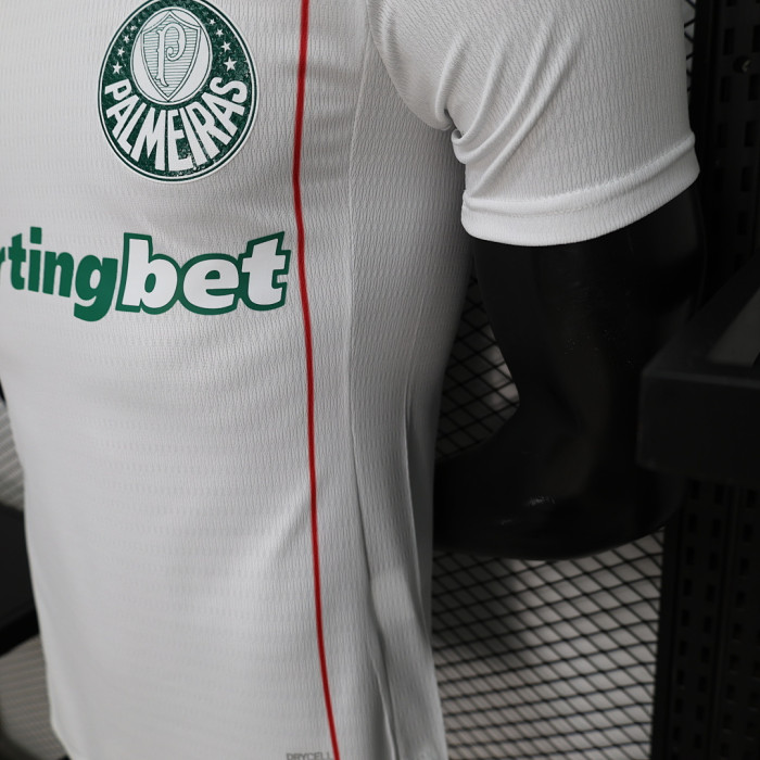 with One Star Player Version 2026-2027 Palmeiras Away White Soccer Jersey Football Shirt