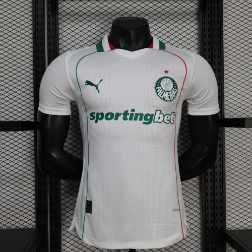with One Star Player Version 2026-2027 Palmeiras Away White Soccer Jersey Football Shirt