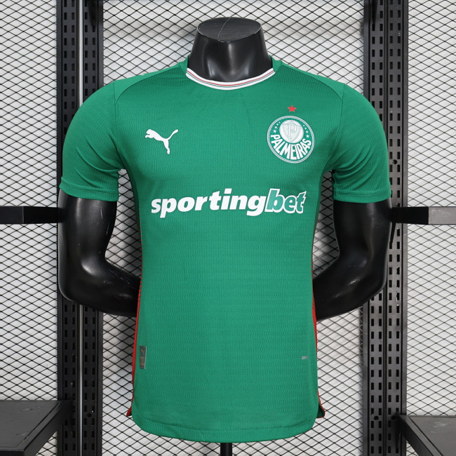 with One Star Player Version 2026-2027 Palmeiras Home Soccer Jersey Football Shirt