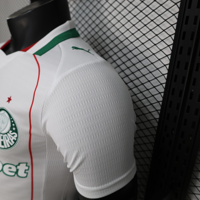 with One Star Player Version 2026-2027 Palmeiras Away White Soccer Jersey Football Shirt