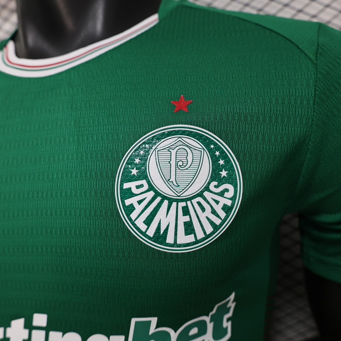 with One Star Player Version 2026-2027 Palmeiras Home Soccer Jersey Football Shirt