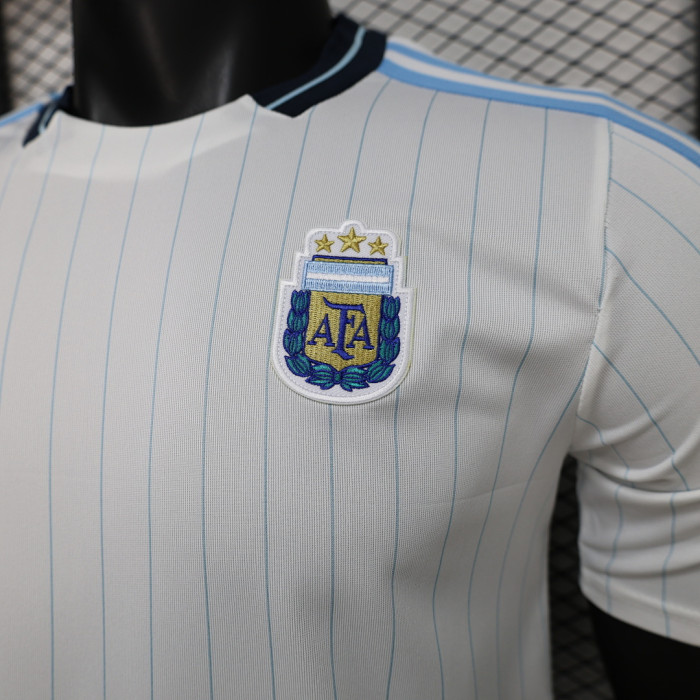 Fan Version 2026 Argentina White Icon Soccer Jersey Football Shirt