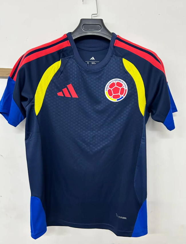 Fan Version 2026 Colombia Dark Blue Soccer Training Jersey Columbia Camisetas de Futbol