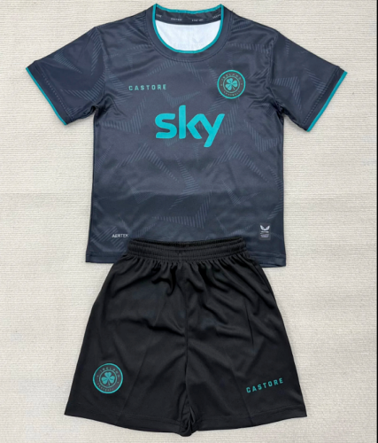 Youth Uniform Kids Kit 2026 Ireland Third Away Soccer Jersey Shorts Child Football Set