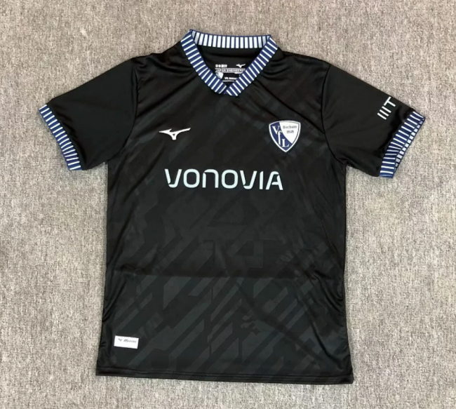 Fan Version 2025-2026 VfL Bochum Black Special “Pulse of Steel” Soccer Jersey Football Shirt