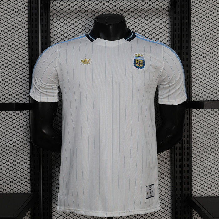 Fan Version 2026 Argentina White Icon Soccer Jersey Football Shirt