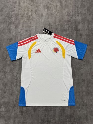 Fan Version 2026 Colombia White Soccer Training Jersey Columbia Camisetas de Futbol