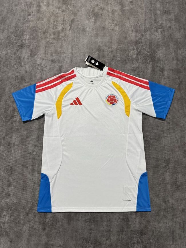 Fan Version 2026 Colombia White Soccer Training Jersey Columbia Camisetas de Futbol