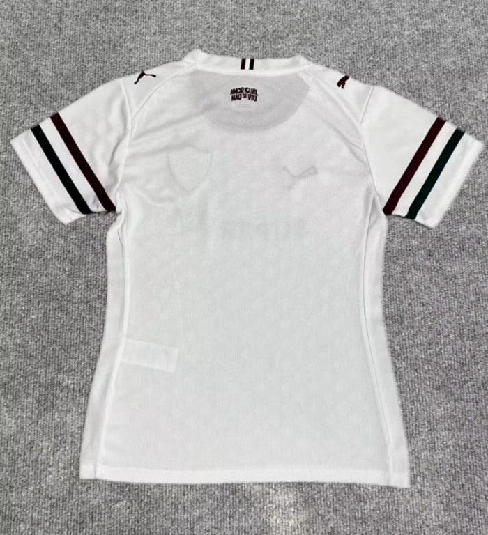 Women 2026-2027 Fluminense Away White Soccer Jersey Girl Football Shirt