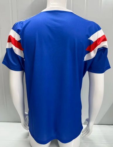 Retro Jersey 1990-1991 HSV Hamburg SV Away Blue Soccer Jersey Hamburger Vintage Football Shirt