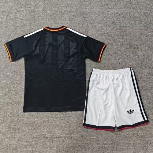 Youth Uniform Kids Kit 2026 Germany Black Concept Version Soccer Jersey Shorts Child Football Set