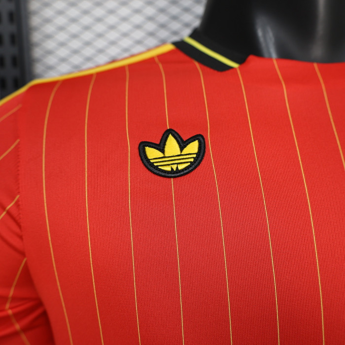 Fan Version 2025-2026 BEL Red Icon Soccer Jersey Football Shirt