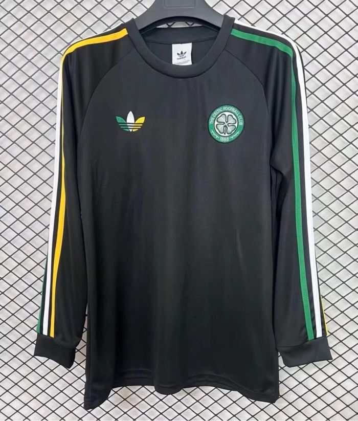 Long Sleeve Fan Version 2025-2026 Celtic black originals t-shirts Soccer Jersey Football Shirt