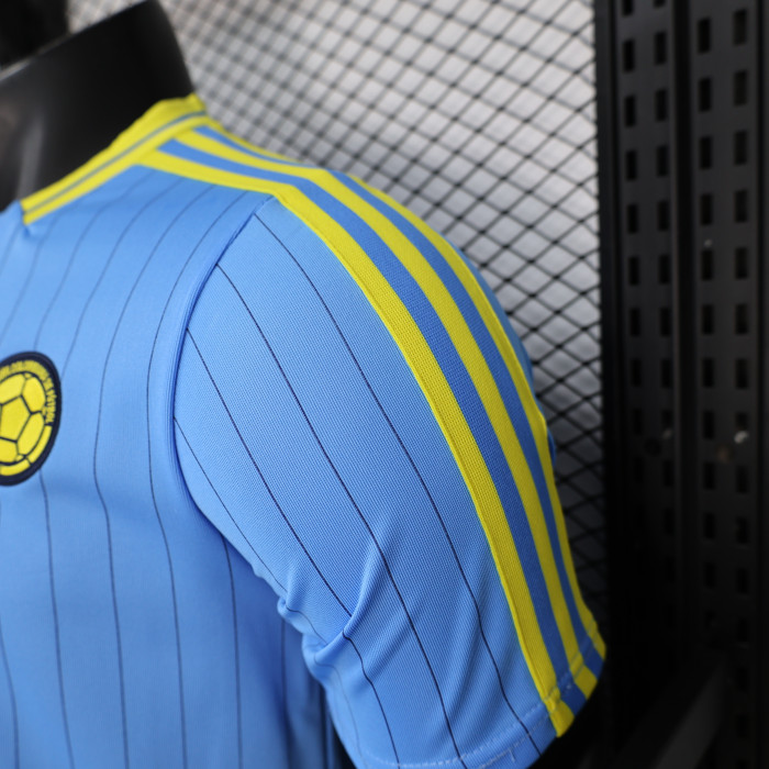 Fan Version 2026 Colombia Blue Icon Soccer Jersey Camisetas de Futbol