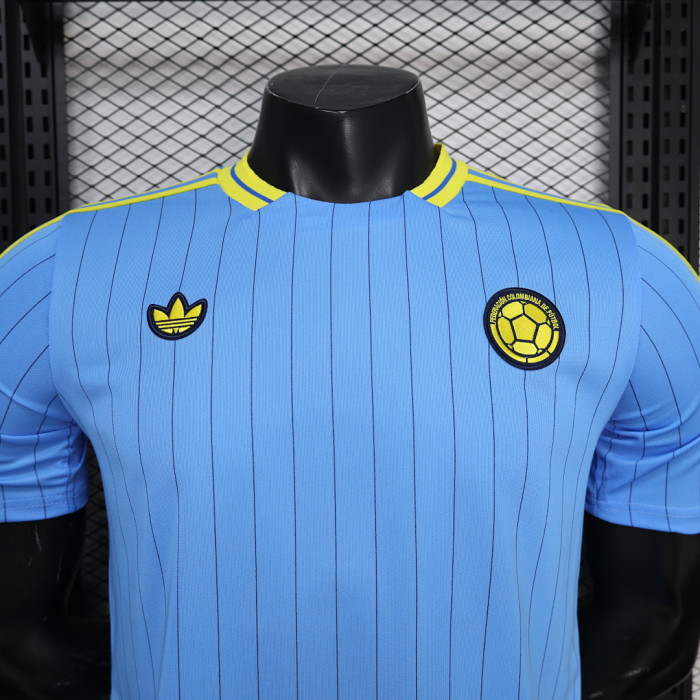 Fan Version 2026 Colombia Blue Icon Soccer Jersey Camisetas de Futbol