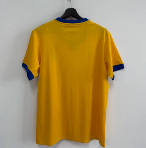 Retro Jersey 2017-2018 Juventus Away Yellow Soccer Jersey Vintage Football Shirt
