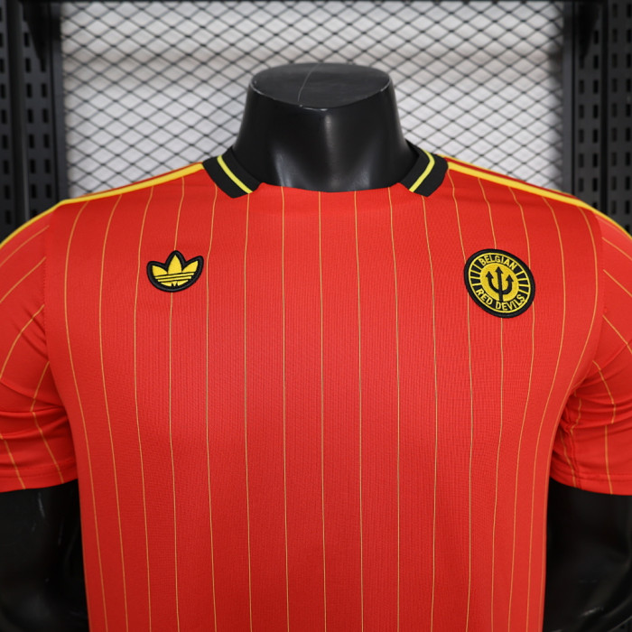 Fan Version 2025-2026 BEL Red Icon Soccer Jersey Football Shirt