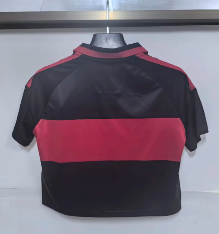 Women 2026 Flamengo Home Crop Soccer Shirt Girl Football Jersey