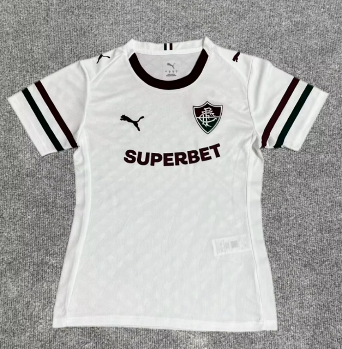 Women 2026-2027 Fluminense Away White Soccer Jersey Girl Football Shirt