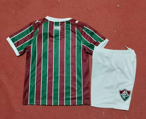 Youth Uniform Kids Kit 2026-2027 Fluminense Home Soccer Jersey Shorts Child Football Set