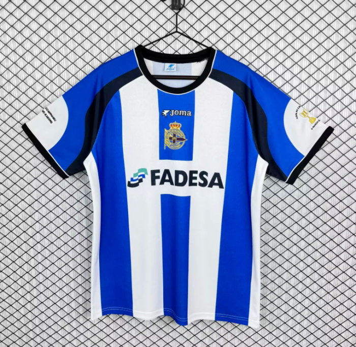 Retro Jersey 2001-2002 Deportivo Alaves Home Soccer Jersey Vintage Football Shirt