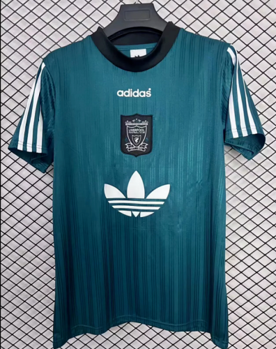 Retro Jersey 1995 Liverpool Green T-shirts Soccer Jersey Vintage Football Shirt