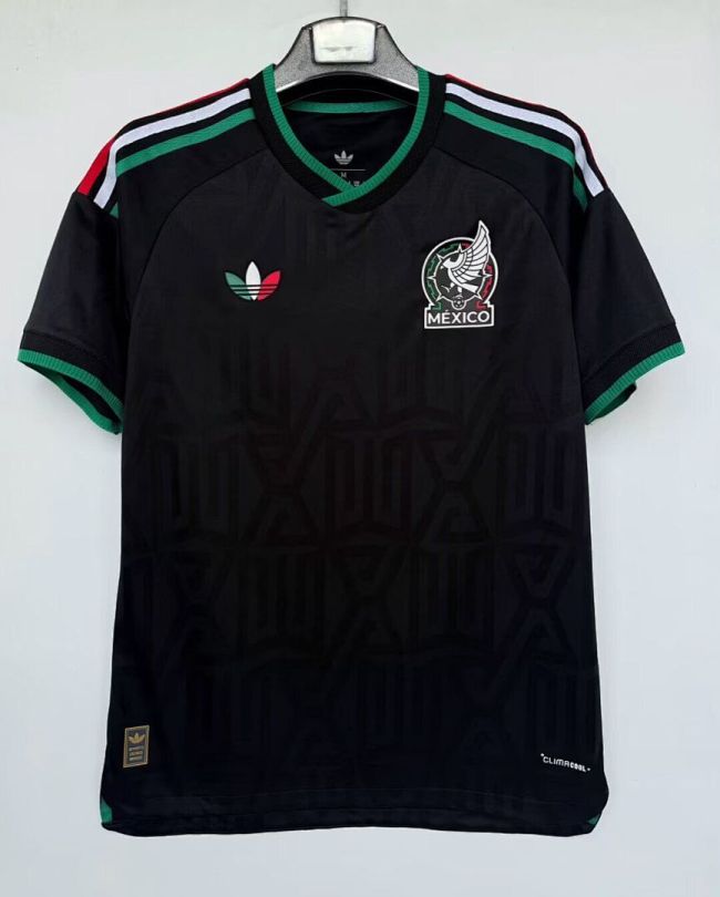 Player Version 2026 Mexico Third Away Black Soccer Jersey Football Shirt