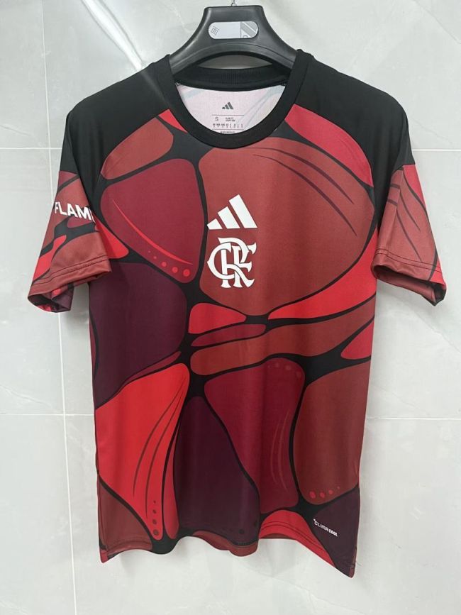 Fan Version 2026-2027 Flamengo Red/Black Soccer Pre-match Jersey Football Shirt