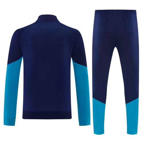2026 Spain Dark Blue Soccer Windbreaker Jacket Football Jacket and Pants