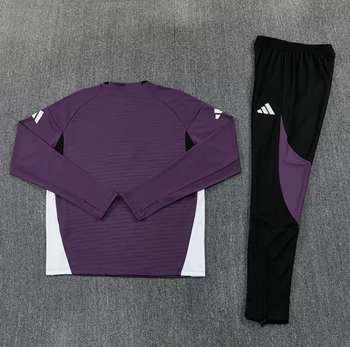 2026 Manchester United Purple Soccer Training Sweater and Pants Football Kit