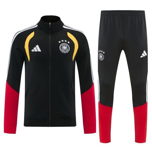 Adult 2026-2027 Germany Black Soccer Jacket and Long Pants Football Tracksuit