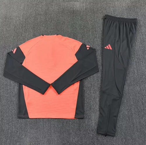 2026 Bayern Munich Orange Soccer Training Sweater and Pants Football Kit