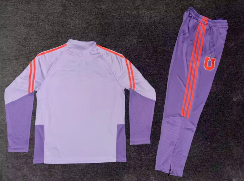 2026 UNIVERSIDAD CHILE Purple Soccer Windbreaker Jacket Football Jacket and Pants