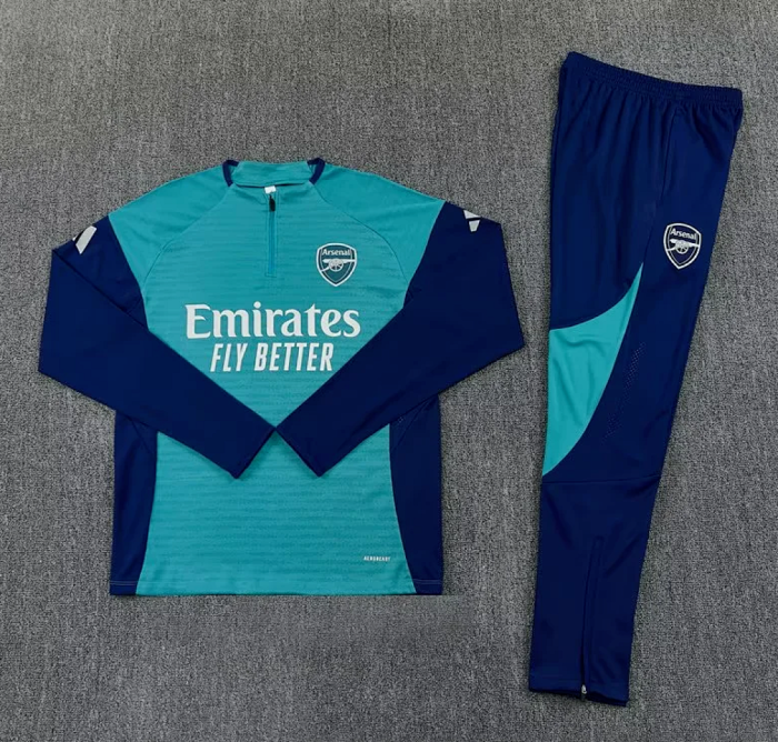 2026 Arsenal Green Soccer Training Sweater and Pants Football Kit