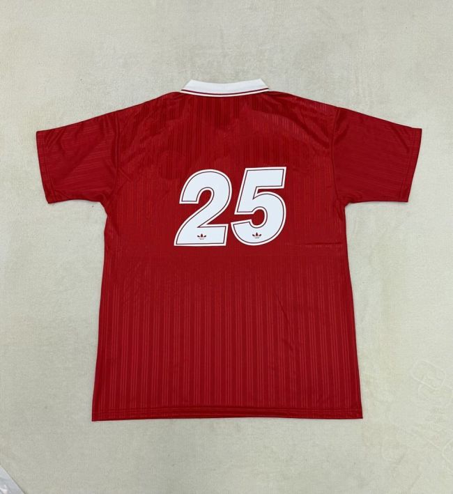 Fan Version 2025-2026 AD Oasis 25 Red Soccer Jersey Football Shirt