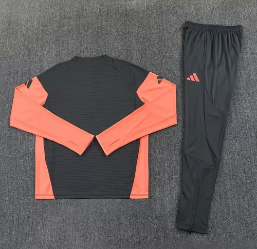 2026 Bayern Munich Grey Soccer Training Sweater and Pants Football Kit