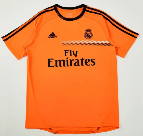 Retro Jersey 2013-2014 Real Madrid Orange Soccer Training Jersey Vintage Football Shirt