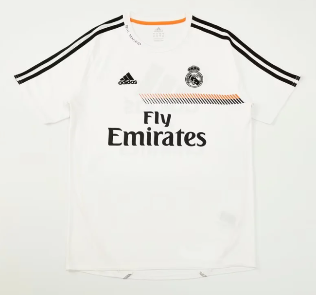 Retro Jersey 2013-2014 Real Madrid White Soccer Training Jersey Vintage Football Shirt