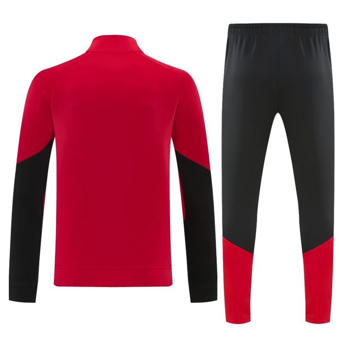 Adult 2026-2027 Germany Red Soccer Jacket and Long Pants Football Tracksuit