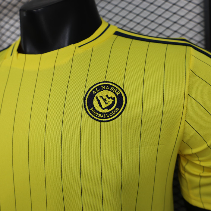 Fan Version 2025-2026 Al Nassr Yellow Icon Soccer Jersey Riyadh Victory Football Shirt